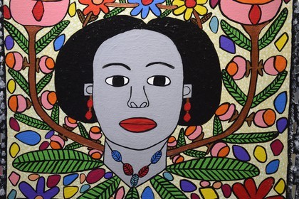 Panama, Colon Province, Portobelo, Congo art typical of the area