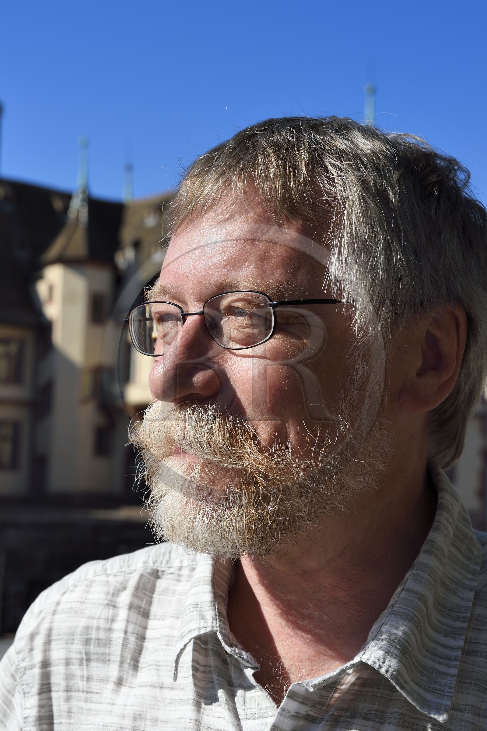 France, Bas-Rhin (67), Strasbourg, l'écrivain de romans policiers historiques et régionalistes Jacques Fortier
