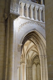 France, Calvados (14), Caen, l'Abbaye-aux-Dames, l'église abbatiale de la Trinité