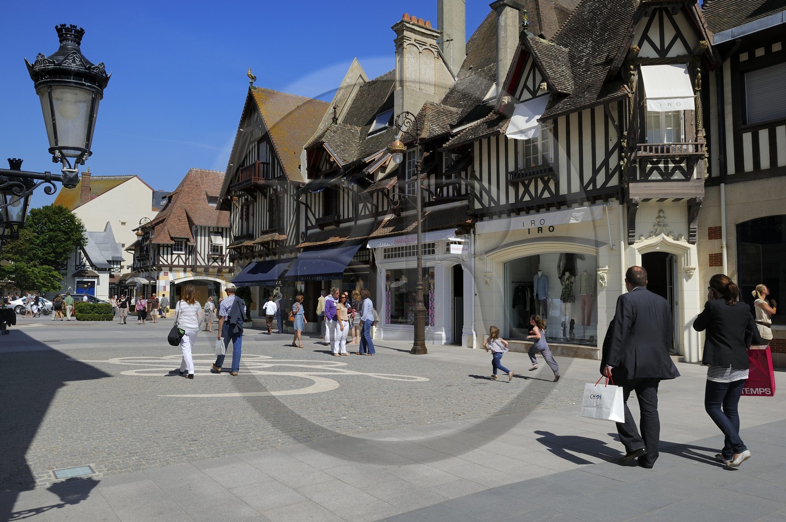 France, Calvados, Pays d'Auge, Deauville, luxury stores in the rue du Casino
