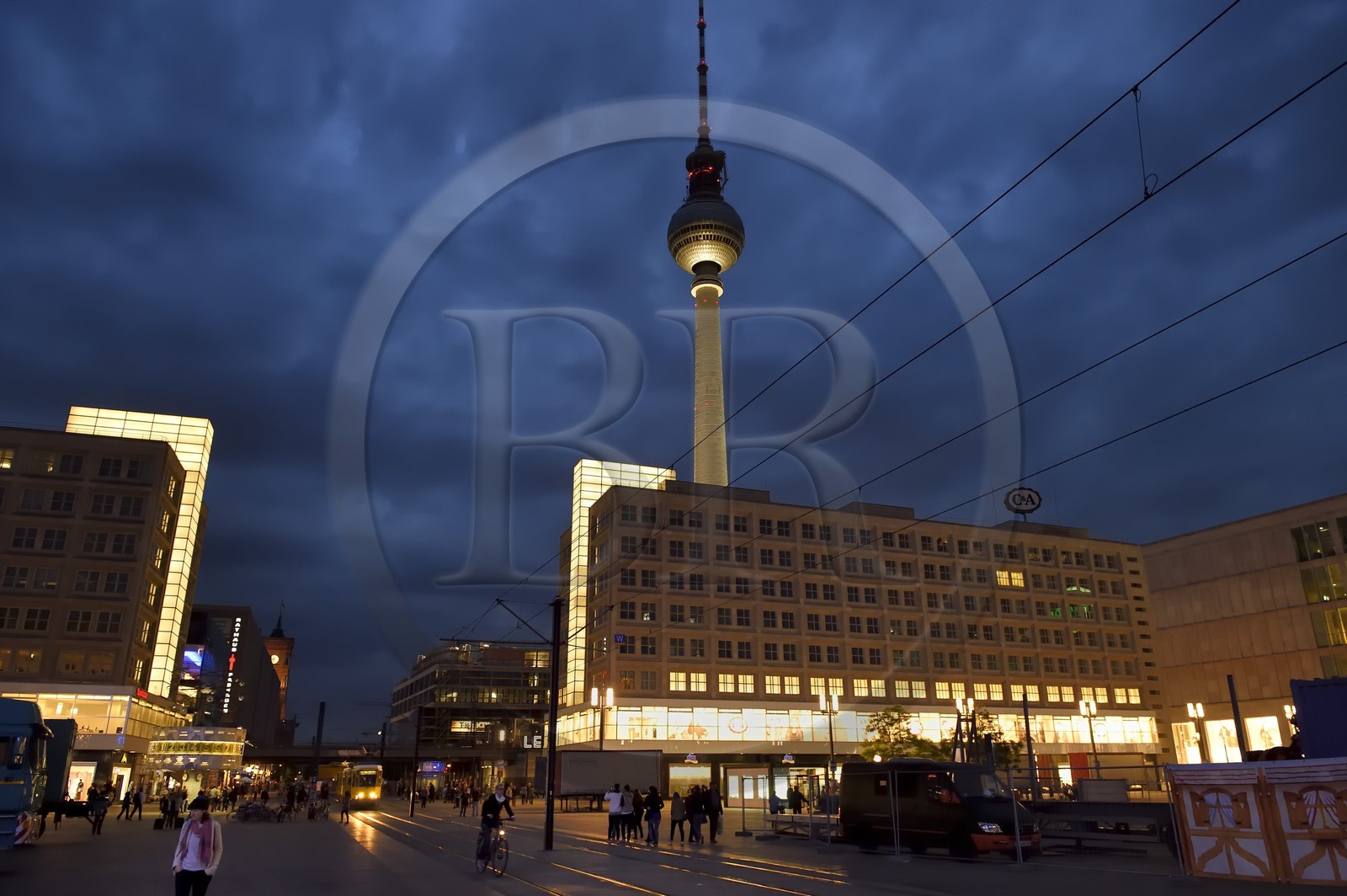 Germany, Berlin, Berlin-Mitte, Alexanderplatz and the TV tower