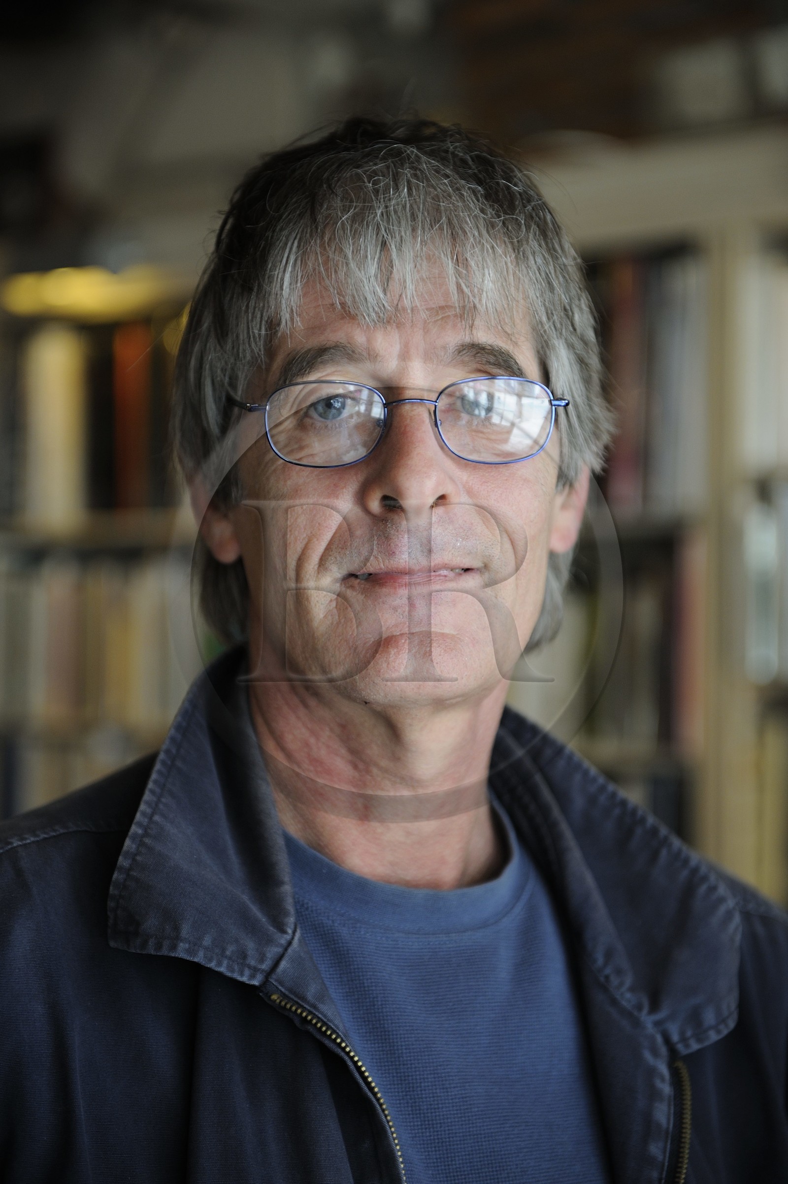 France, Nièvre (58), La Charité-sur-Loire, la ville du livre, libraire Alain Chevrier des Palmiers Sauvages