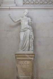 France, Bouches du Rhone, Arles, Town Hall, the Venus of Arles (plaster copy) discovered in 1651 during the excavation of Roman remains near the ancient theater, she inspired the figure of the Arlesienne by Frédéric Mistral