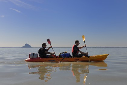 France, Manche (50), traversée de la Baie du Mont-Saint-Michel en kayak (www.seakayak-fr.com)