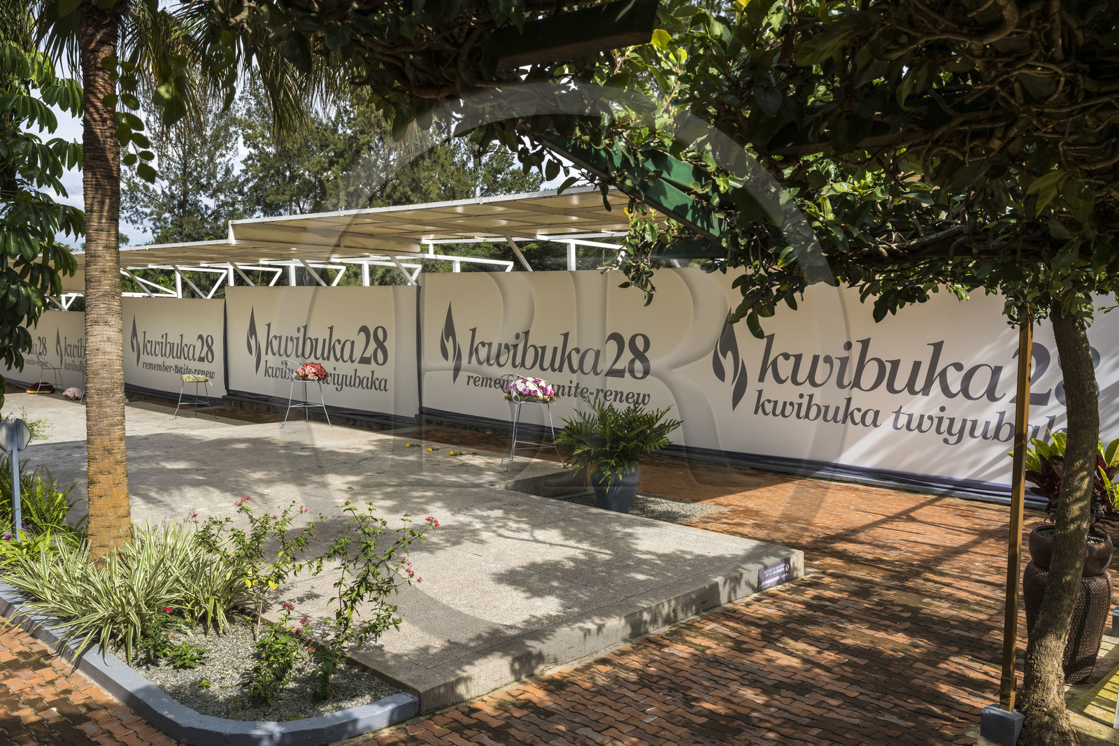Rwanda, Kigali, Gisozi district, Kigali Genocide Memorial, it commemorates the Tutsi genocide in 1994, Kwibuka28 meaning Remembrance 28 (years), mass graves final resting place for more than 250,000 victims