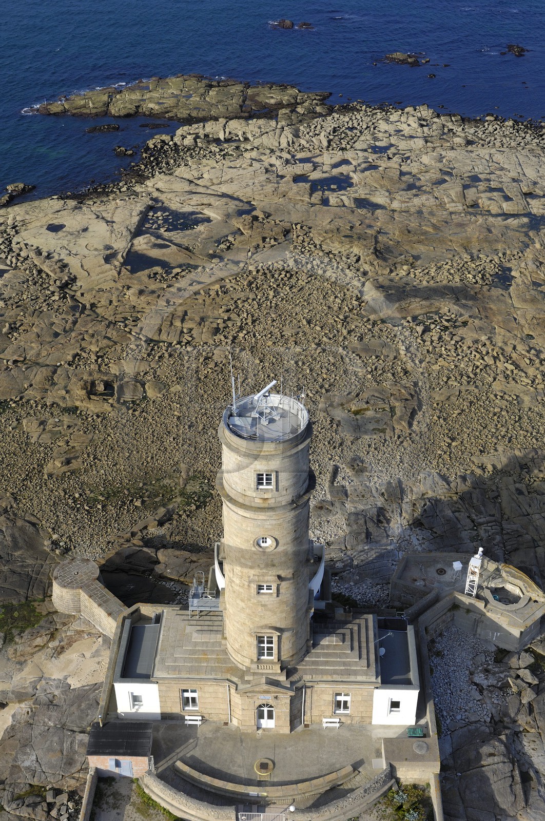 France, Manche (50), Val de Saire, Pointe de Barfleur, le phare (le plus ancien et petit)