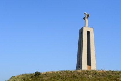 Portugal, région de Lisbonne, commune d'Almada sur la rive sud du Tage, le Cristo Rei (Christ Roi)