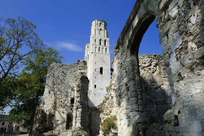France, Seine-Maritime (76), Pays de Caux, Jumièges, abbaye Saint-Pierre de Jumièges fondée au VIIe siècle