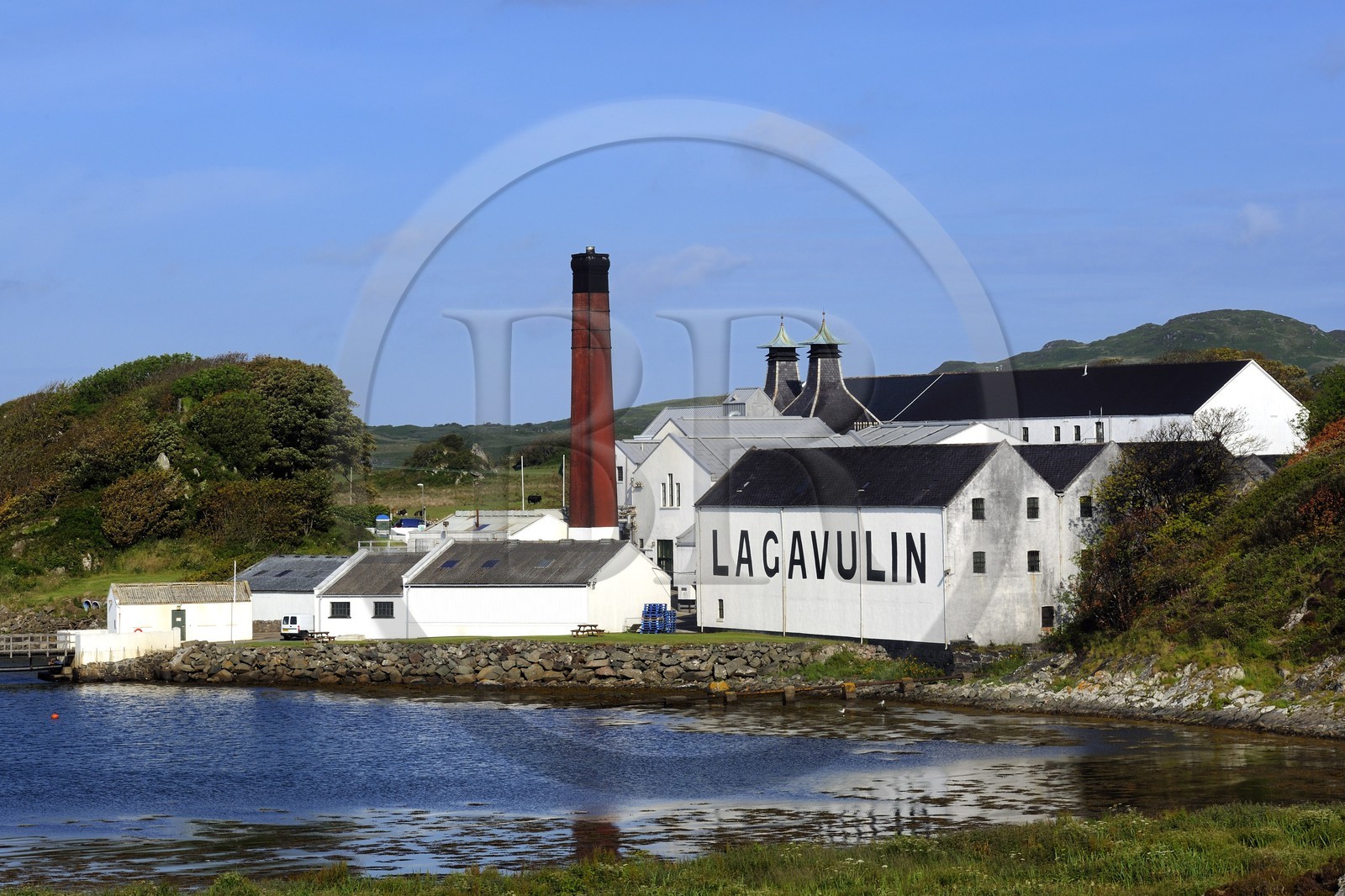Royaume-Uni, Ecosse, Hébrides intérieures, Ile de Islay, Port Ellen, distillerie de whisky Lagavulin