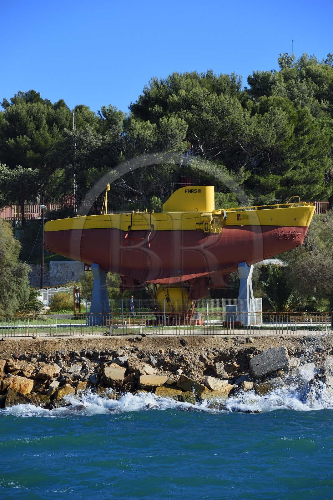 France, Var (83), Toulon, le bathyscaphe FNRS 3 d'Auguste Piccard