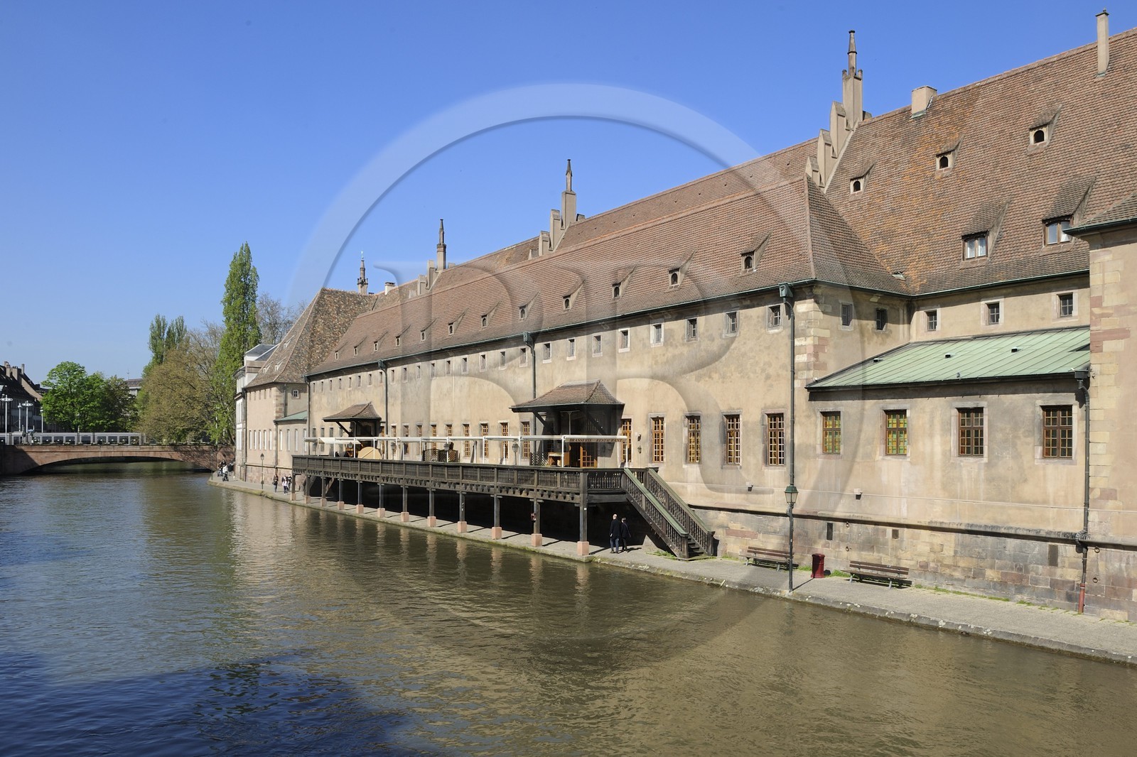 France, Bas Rhin (67), Strasbourg, l'Ancienne Douane et les bords de l'Ill