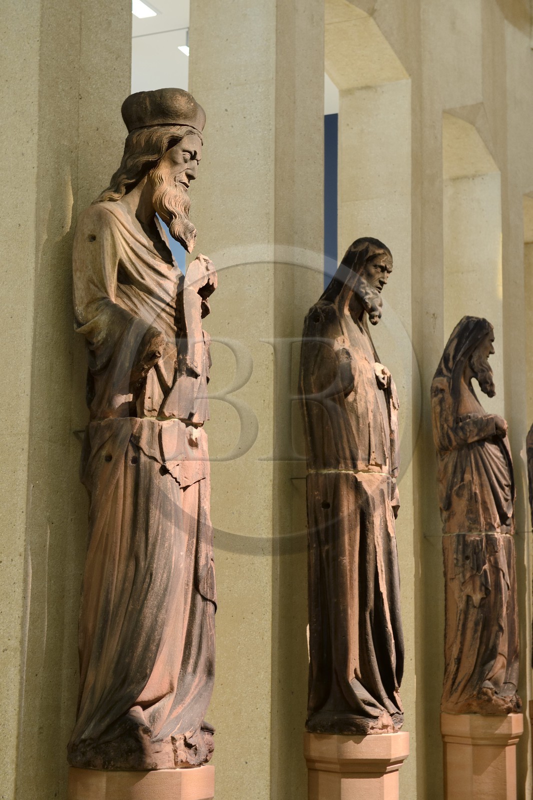 Germany, Baden-Wurttemberg, Freiburg im Breisgau, the Augustiner Museum, cathedral (Munster) original statues