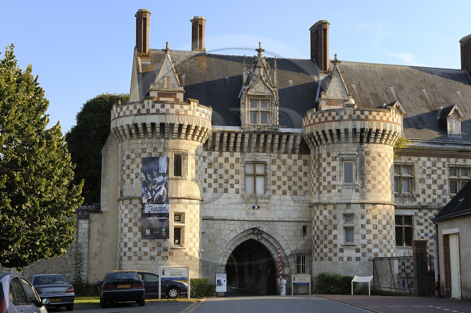 France, Eure et Loir, Bonneval, former abbey, fortified gate of the thirteenth century