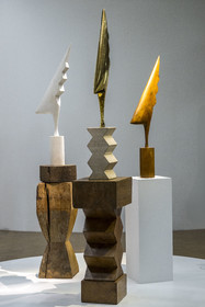France, Paris (75), quartier des Halles, le Centre Pompidou aussi apellé Beaubourg, Musée National d'Art Moderne (MNAM), exposition retrospective Brancusi, le bestiaire poétique de Constantin Brancusi