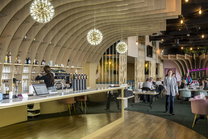 France, Loire-Atlantique (44), Saint-Nazaire, restaurant le Kili Beach dans le centre commercial Le Ruban Bleu