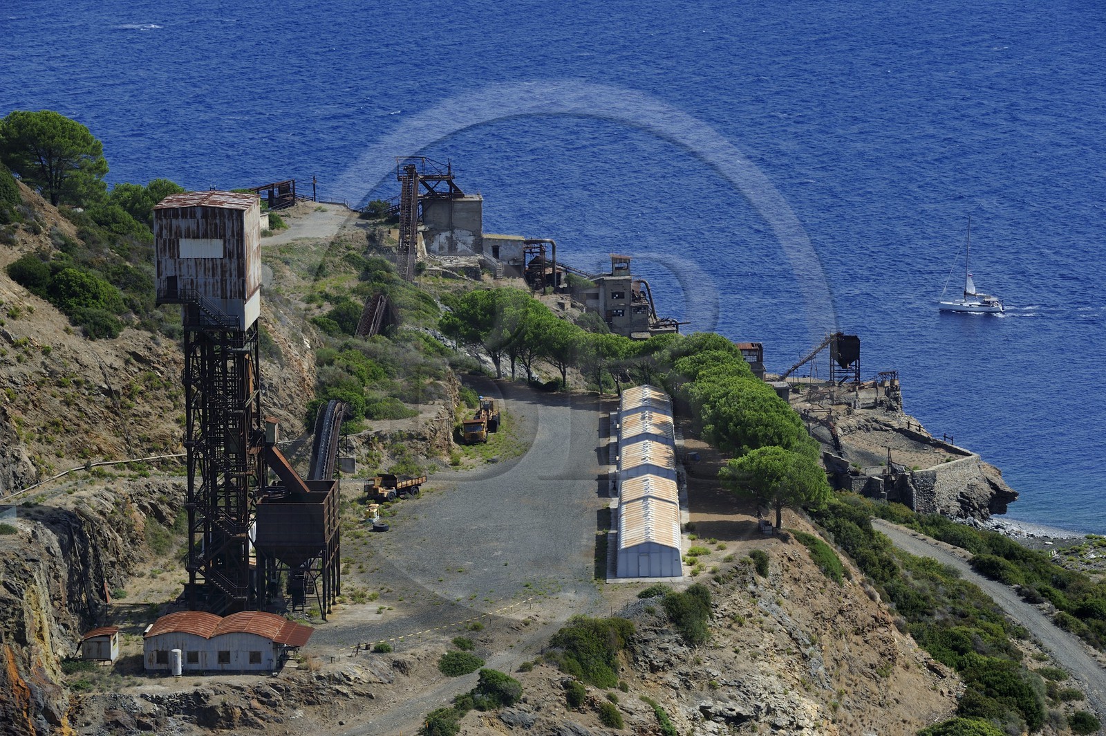 Italie, Toscane, l’Ile d’Elbe, Capoliveri, l'ancienne mine de fer de la société Calamita