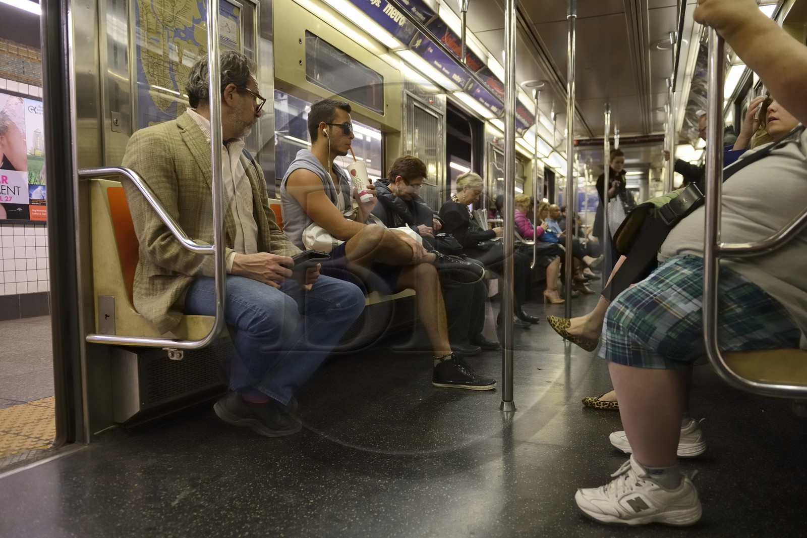 Etats-Unis, New York, Manhattan, le metro