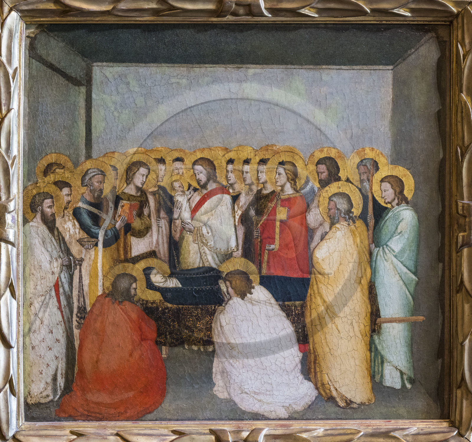 France, Oise, Chantilly, the castle of Chantilly, the Condé museum, The Death of the Virgin by Maso di Banco 14th century