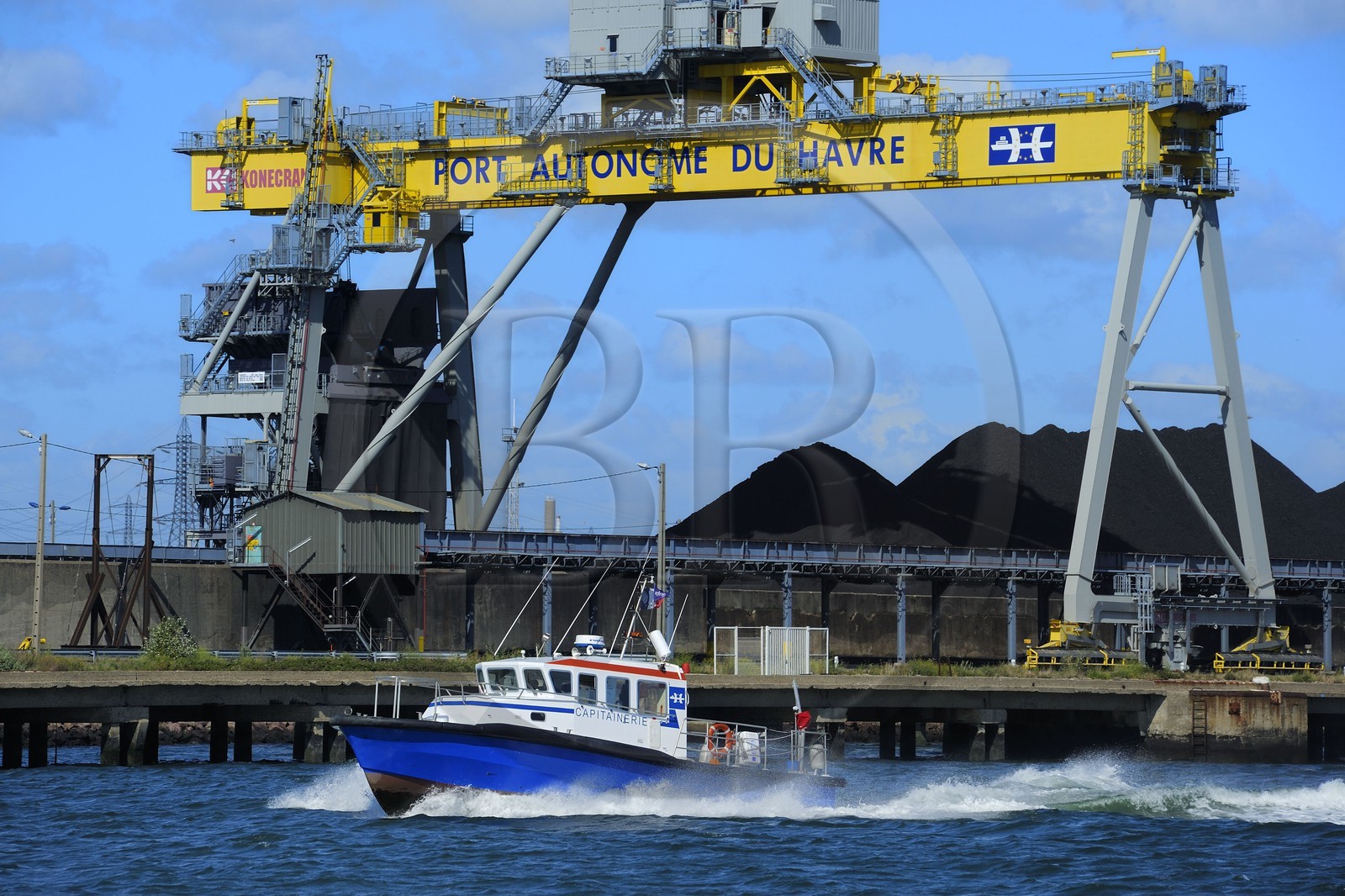 France, Seine-Maritime (76), Le Havre, le port de commerce, Centrale thermique EDF