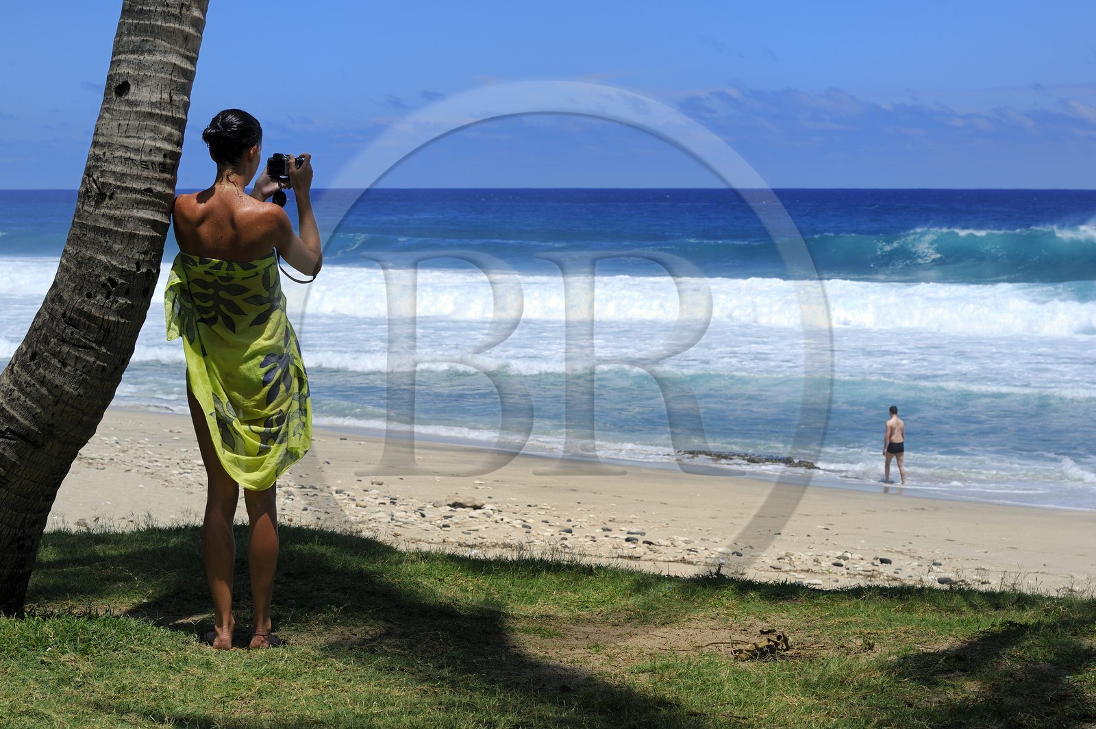 France, île de la Réunion, la côte sud, plage de Grand-Anse