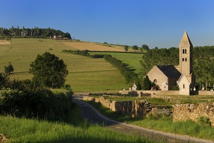 France, Saône et Loire (71), Mazille, église romane Saint-Blaise du XIe siècle