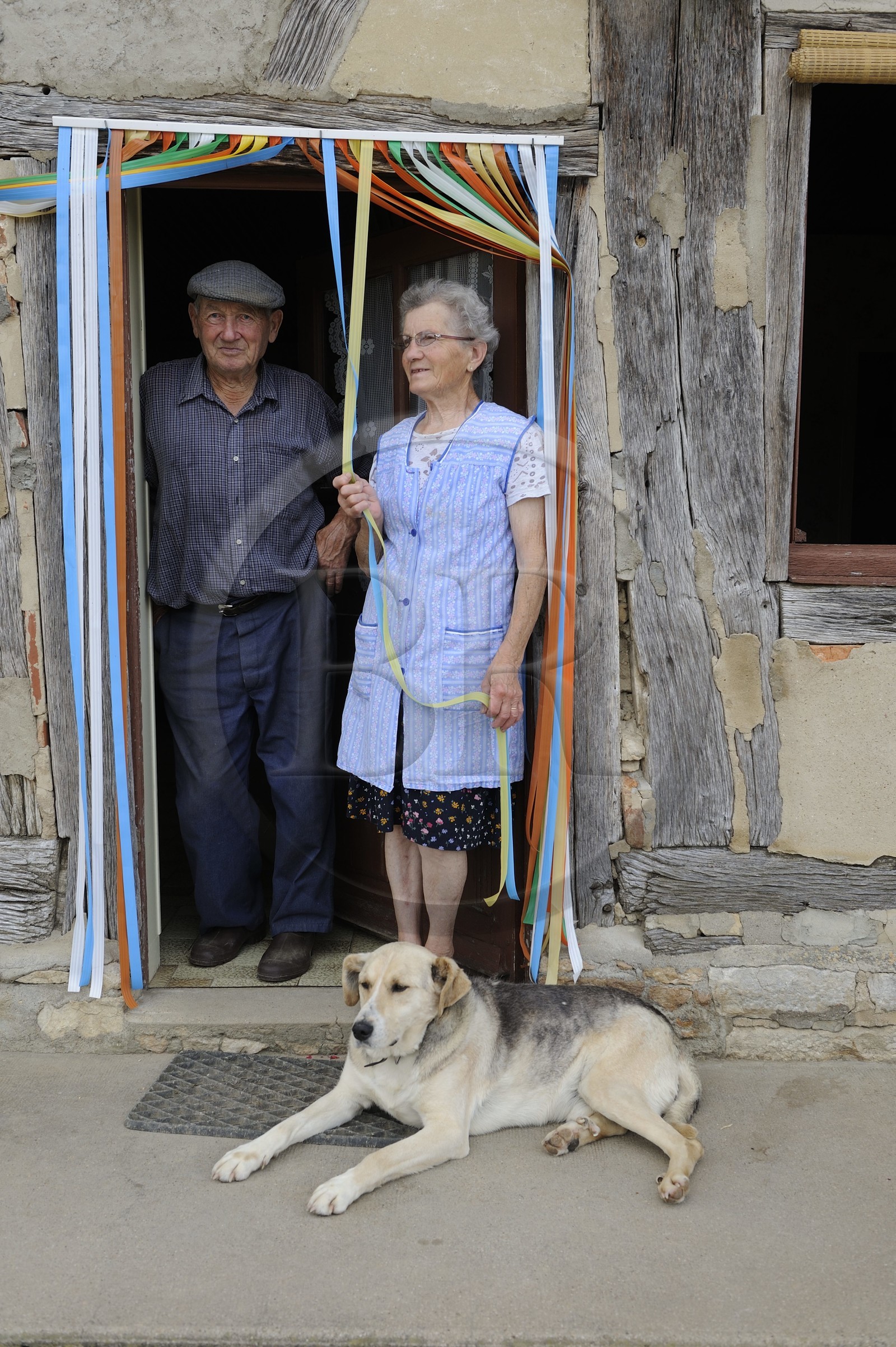 France, Saône et Loire (71), Sagy, la Ferme du Bailly, Paul et Paulette Coulon