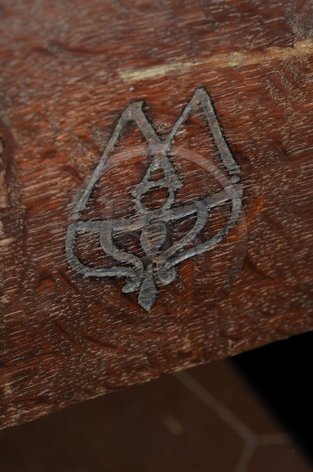 France, Yvelines (78), château de Versailles, ateliers de restauration du château, atelier de menuiserie, marque du mobilier du château -  - France, Yvelines, Chateau de Versailles, the castle restoration workshop, wood workshop, brand of furniture from the castle