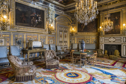 France, Seine-et-Marne, Fontainebleau, castle of Fontainebleau listed as World Heritage by UNESCO, Louis XIII salon