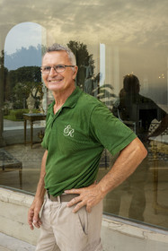 France, Alpes-Maritimes (06), Saint Jean Cap Ferrat, Villa et Jardins Ephrussi de Rothschild,  le jardinier en chef André Castellan