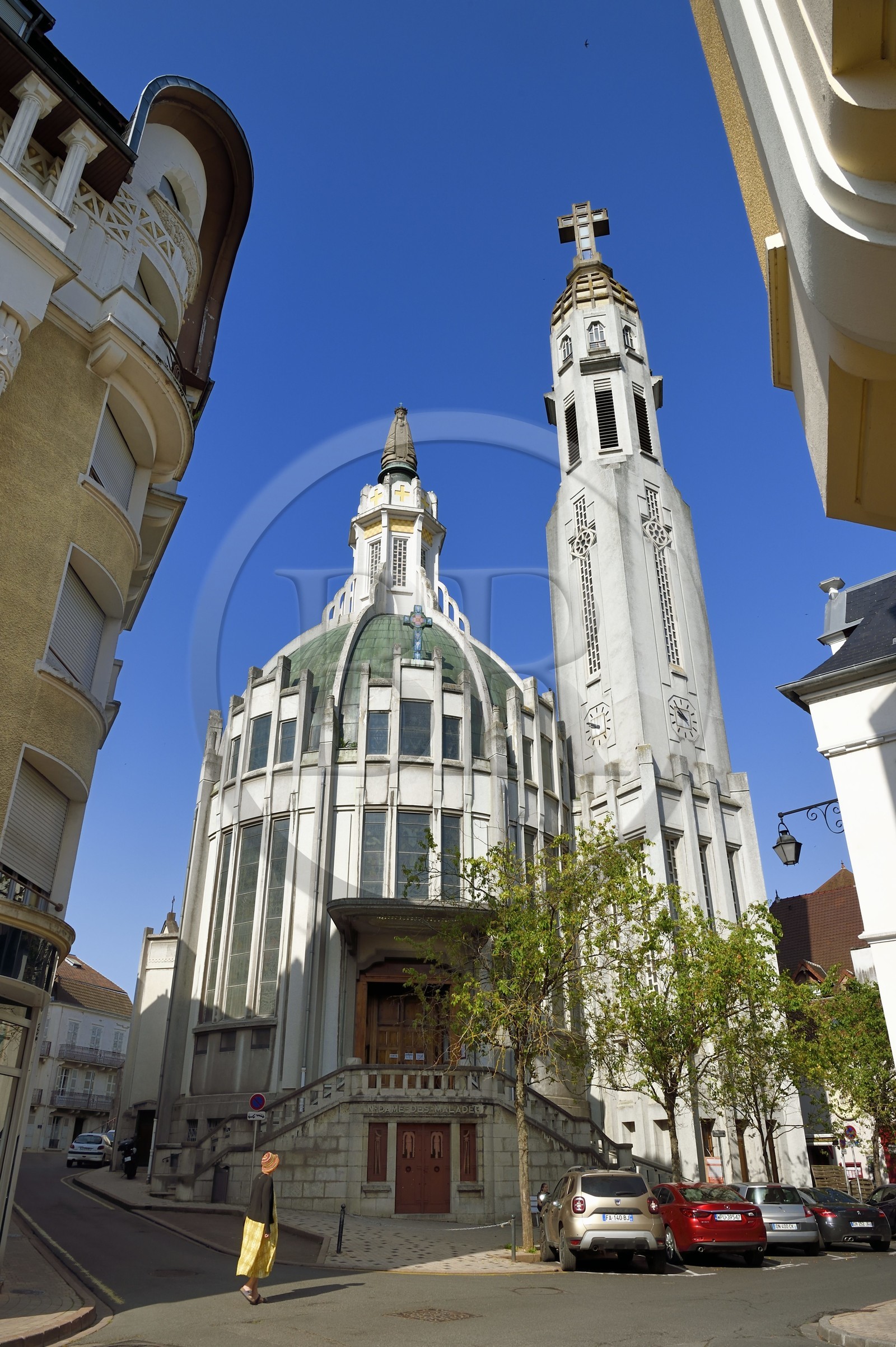 France, Allier (03), Vichy, église Notre-Dame-des-Malades et église Saint-Blaise de style art Déco par les architectes Antoine Chanet et Jean Lioger