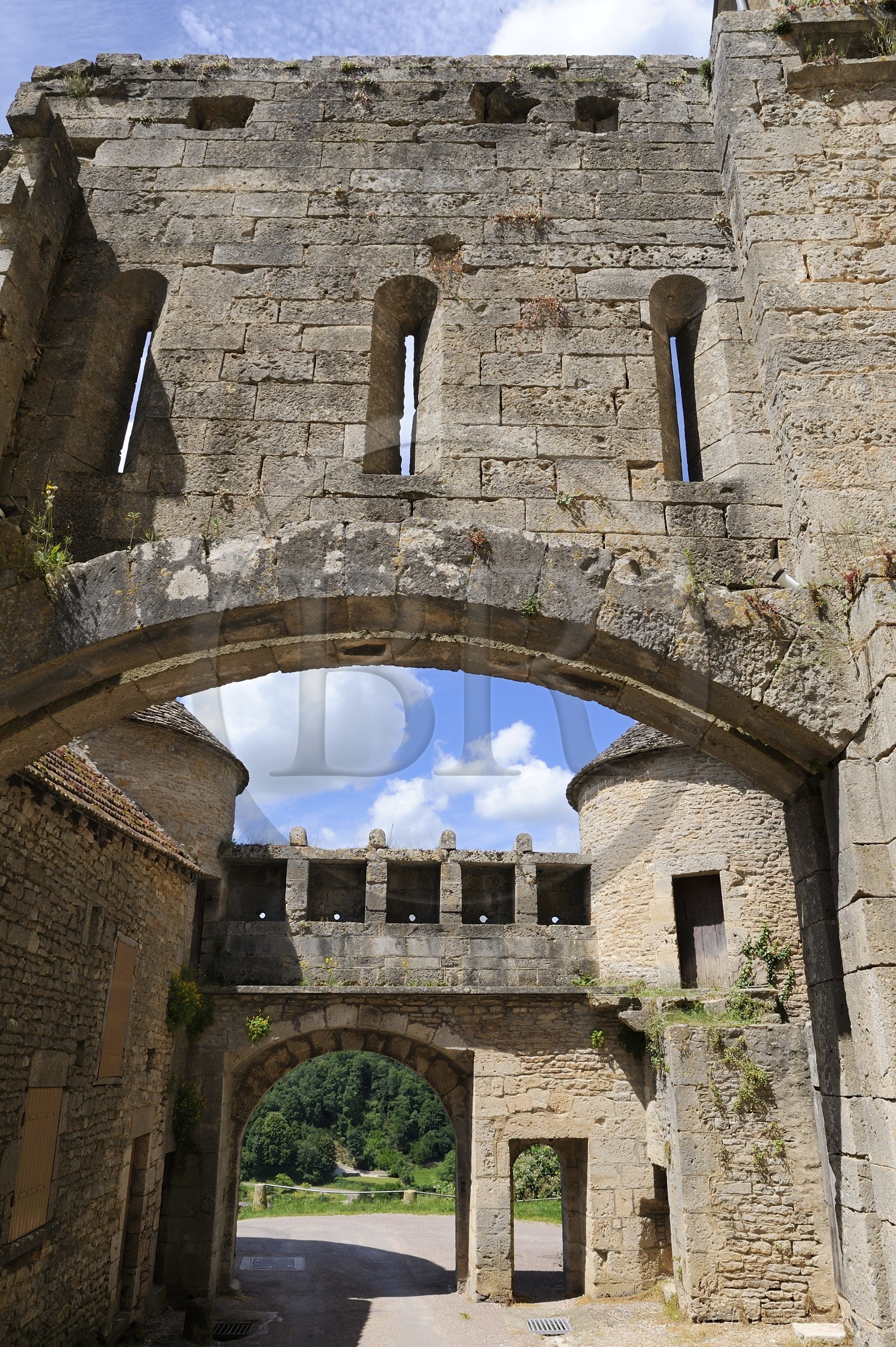 France, Côte d'Or (21), Flavigny-sur-Ozerain, porte du Val