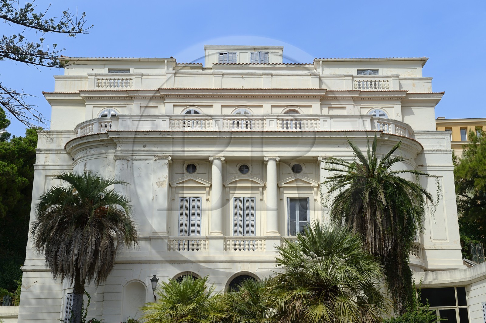 France, Corse-du-Sud (2A), Ajaccio, quartier dit des étrangers, cours Grandval, le chateau Conti