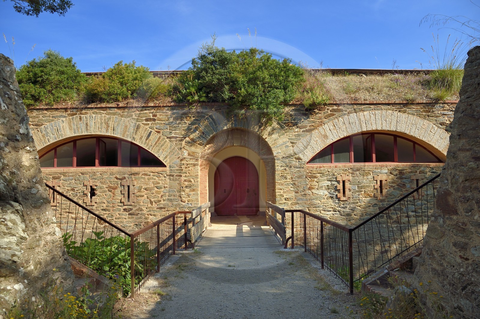 France, Var (83), Iles d'Hyères, parc national de Port Cros, Ile de Porquerolles, le Monastère orthodoxe Sainte-Marie dans l'ancien fort de la Repentance