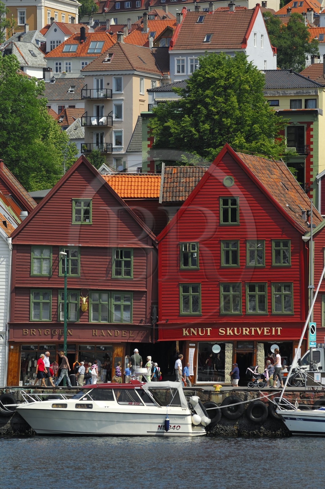 Norvège, Hordaland, Bergen, les quais de la vieille ville allemande de Bryggen, classé Patrimoine Mondial de l' UNESCO