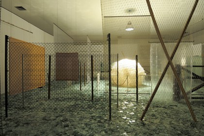 Brésil, Etat du Minas Gerais, région de Belo Horizonte, Brumadinho, centre d'art contemporain Inhotim, Galeria Cildo Meireles, Através (1983) de Cildo Meireles