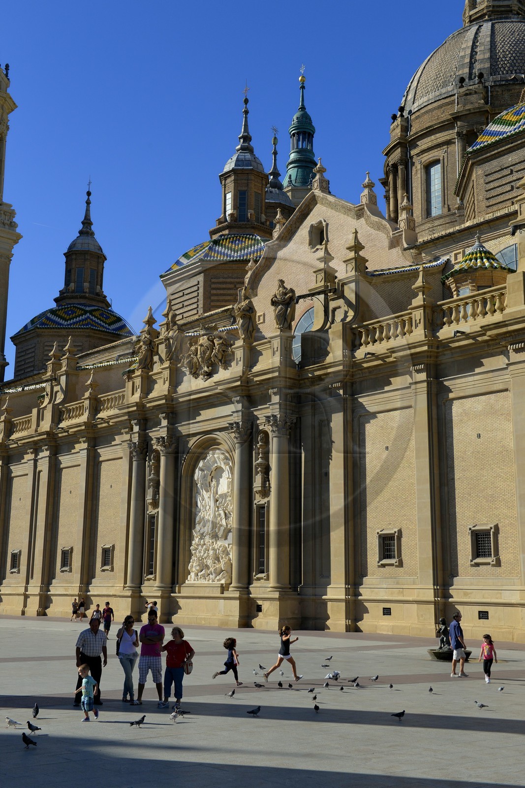 Spain, Aragon, Zaragoza, Plaza del Pilar, Basilica del Pilar (Our Lady of Pilar)