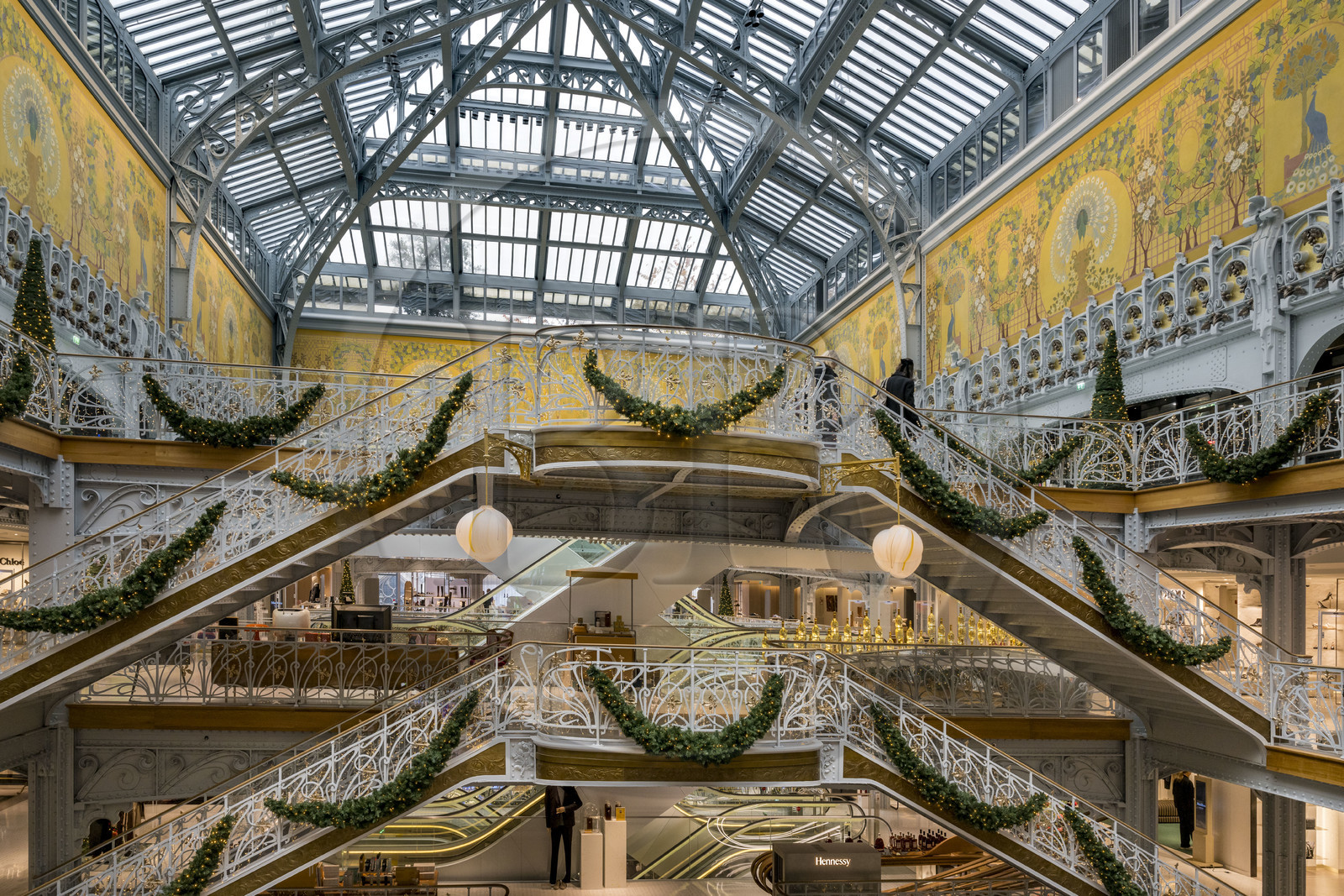 France, Paris (75), le grand magasin de La Samaritaine pendant les fêtes de Noël