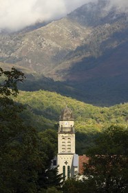 France, Corse-du-Sud (2A), Vallée du Prunelli, Bastelica, l'église Saint-Michel
