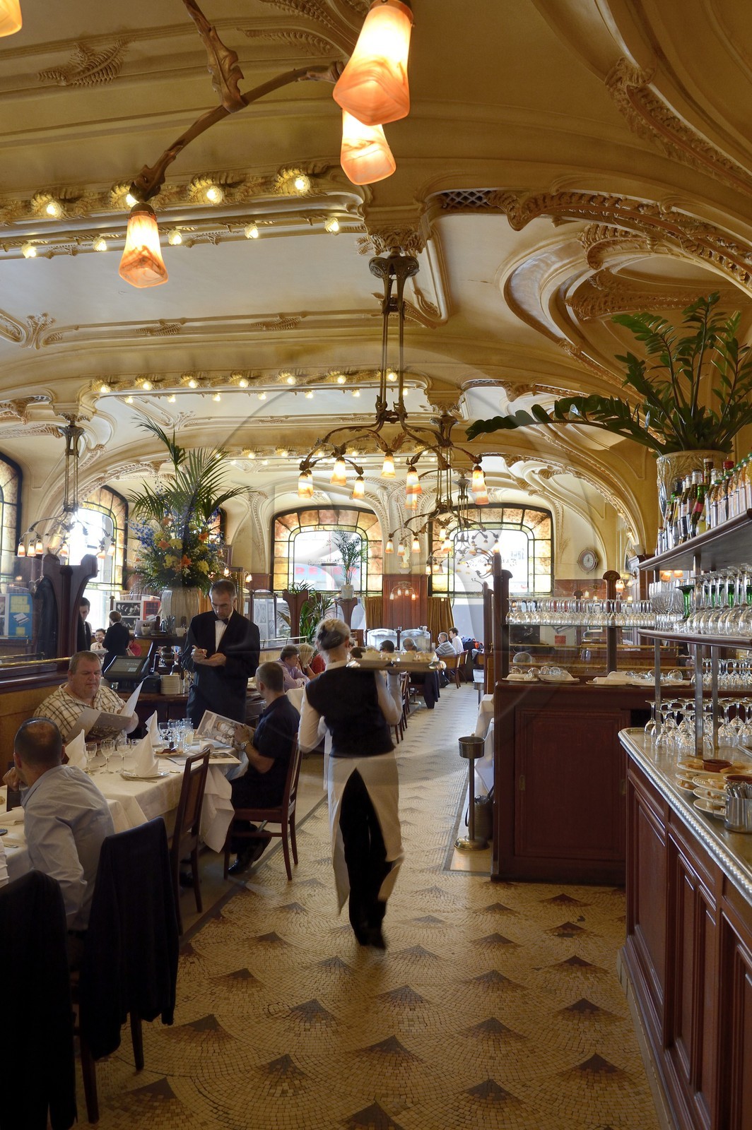 France, Meurthe-et-Moselle (54), Nancy, brasserie Flo Excelsior de 1910, Art Nouveau