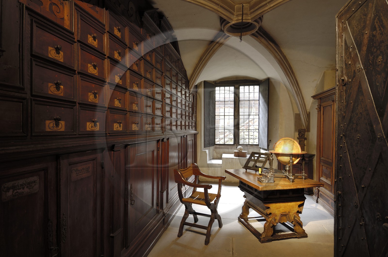 France, Bas Rhin (67), Strasbourg, musée de l'oeuvre Notre-Dame, la salle des administrateurs, le chambre forte
