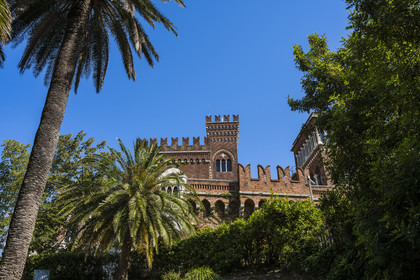 Italie, Ligurie, Gênes, Castello d'Albertis Museo delle Culture del Mondo, chateau de Enrico Alberto D'Albertis, explorateur, navigateur et écrivain voyageur génois (1846-1932)