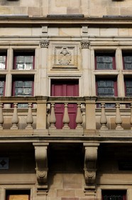 France, Vosges (88), Epinal, la place des Vosges, maison Renaissance dite « du Bailli » construite par Amé Geninet