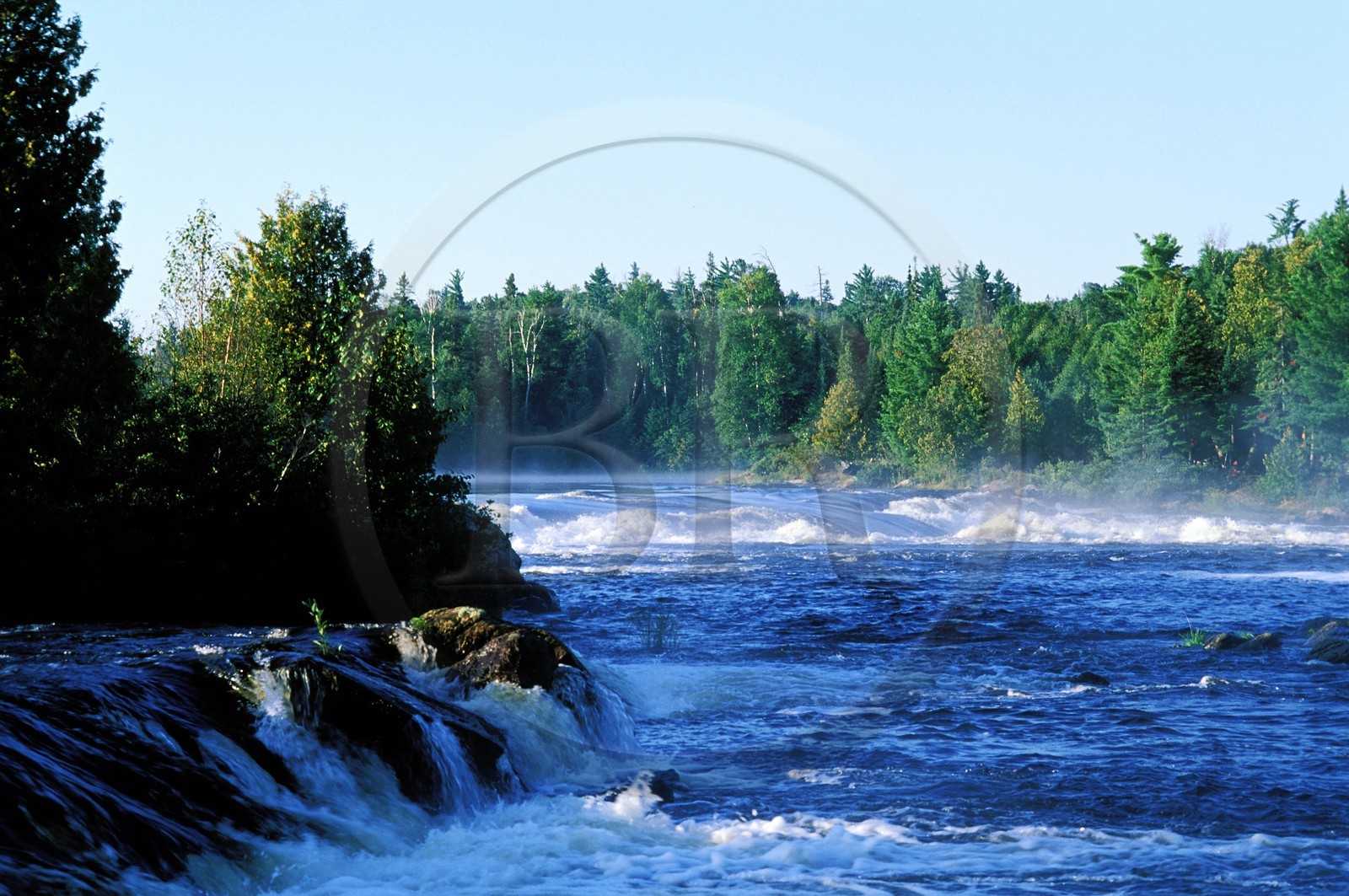Canada, province de Québec, Réserve faunique de la Vérendrye, rivière des Outaouais, cascade des rapides