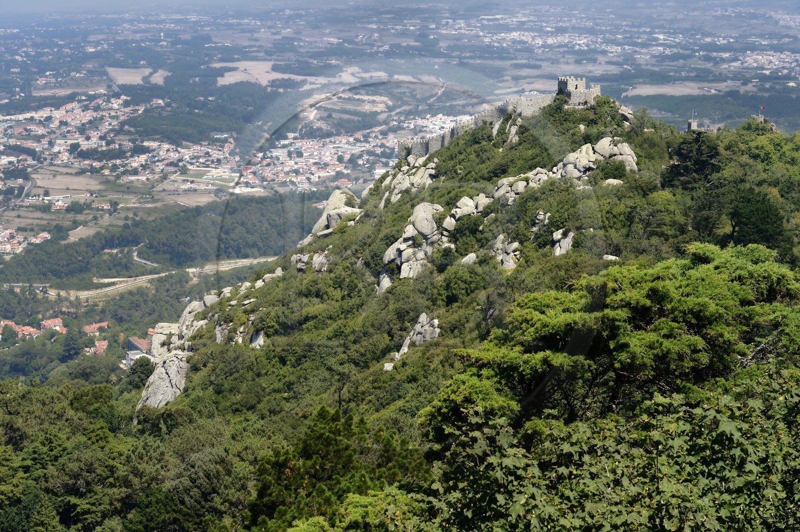 Portugal, Lisbon Region, Sintra, Castelo dos Mouros (Castle of the Moors), listed as World Heritage by UNESCO