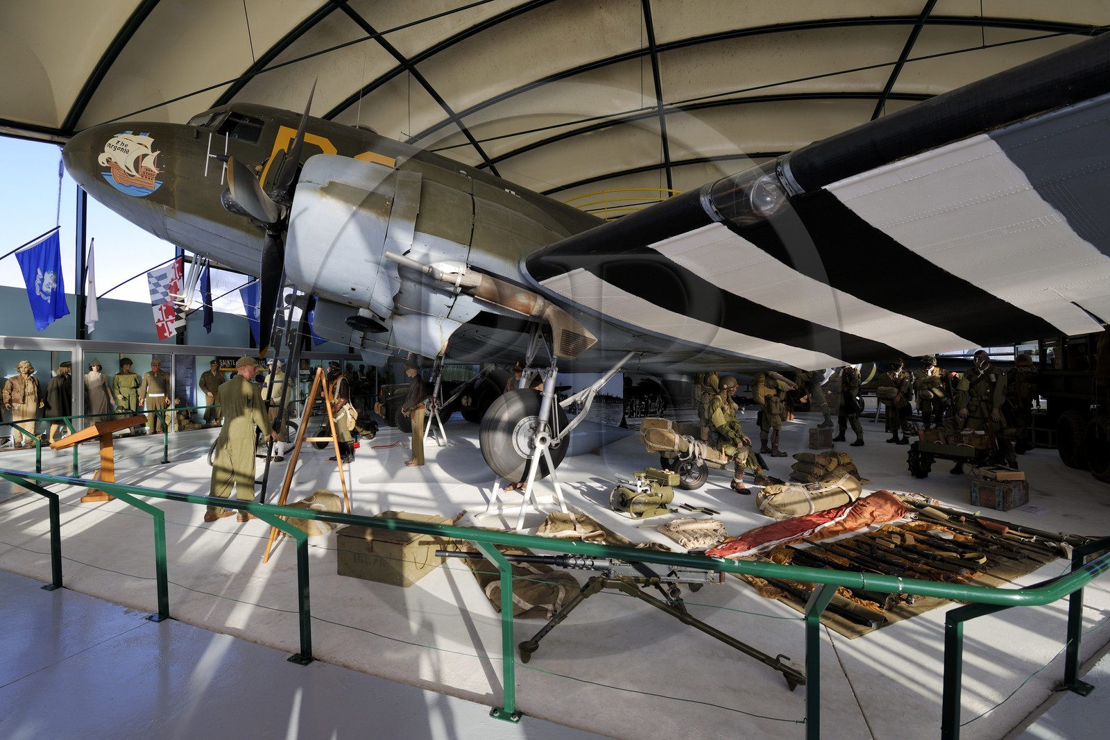France, Manche (50), Cotentin, Sainte-Mère-Eglise, musée Airborne - musée de l’Aéoporté