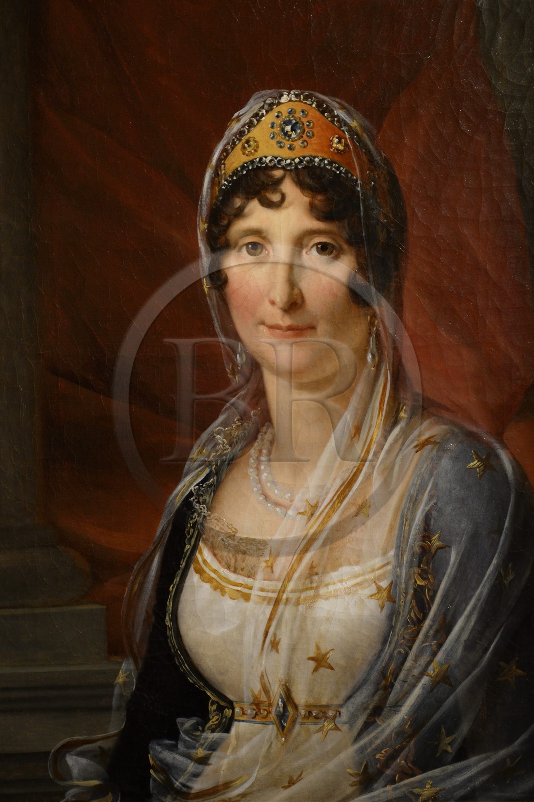 France, Corse du Sud, Ajaccio, Fesch museum (the Museum of Fine Arts), hall of Napoleonic collection, portrait of Laetitia Bonaparte mother of Napoleon 1st by Francois Pascal Simon, Baron Gerard