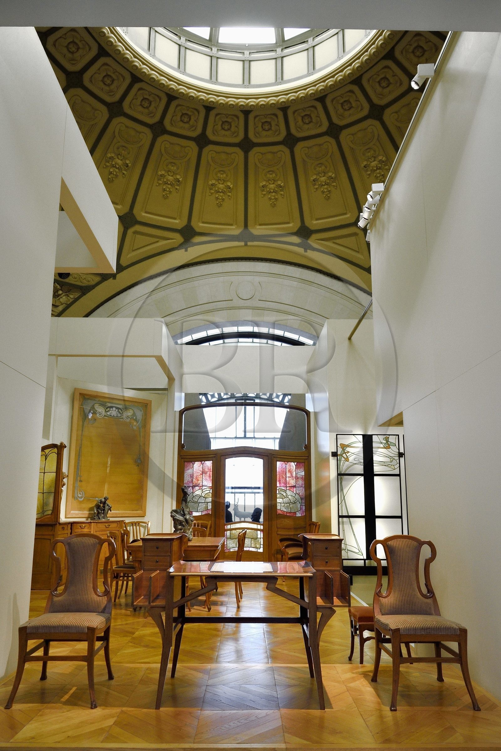 France, Paris (75), le musée d'Orsay, mobilier Art Nouveau, écritoire de dame vers 1897 de Henry Van de Velde