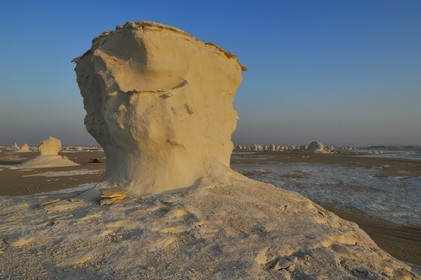 Egypte, désert libyque, le Désert Blanc au nord de Farafra