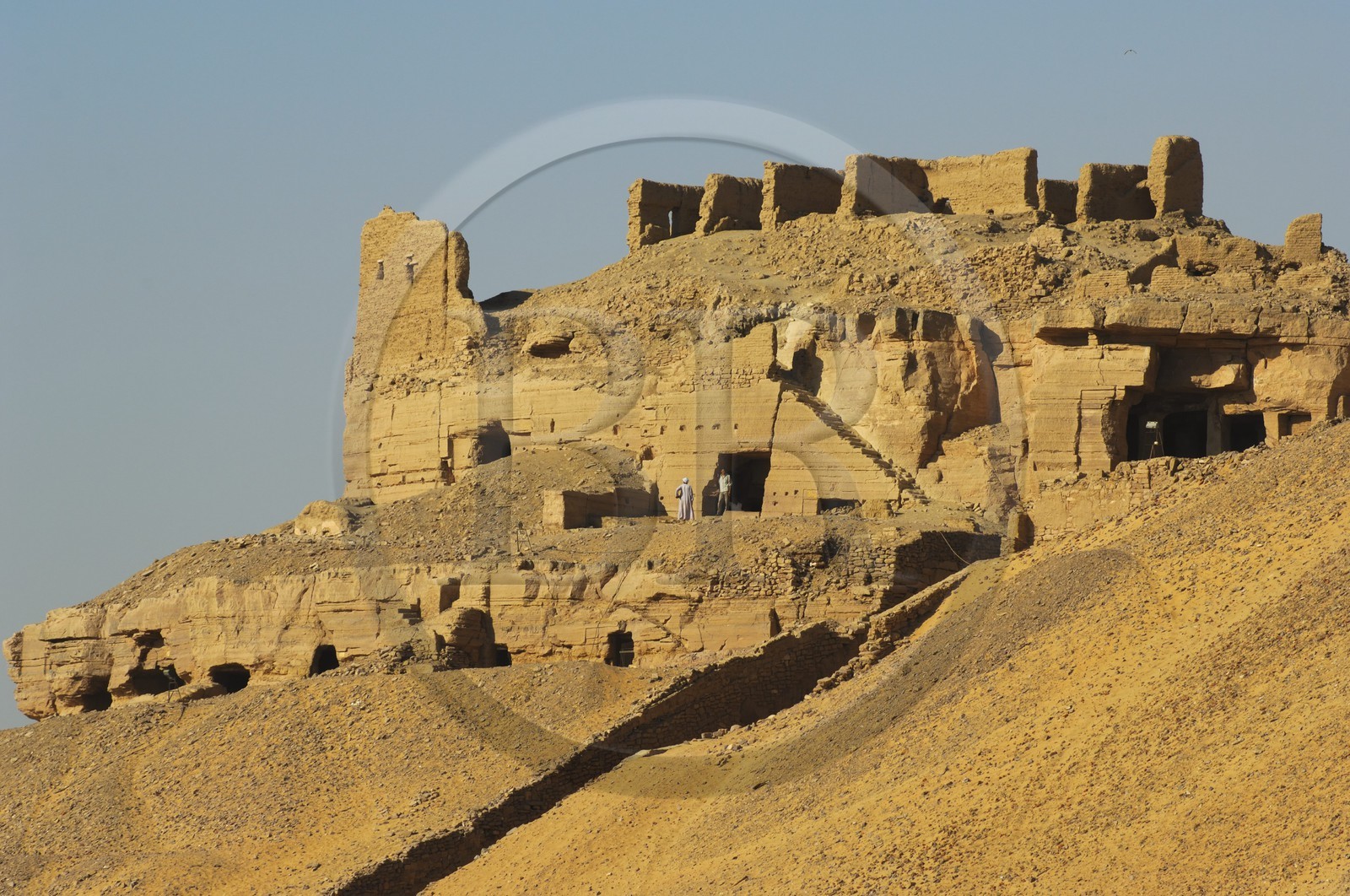 Egypt, Upper Egypt, Nubia, Nile Valley, Aswan, the tombs of ancient Nobles on the western bank