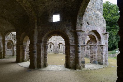 France, Côtes-d'Armor (22), Temple de Lanleff, ancienne chapelle du XIème siècle bati par les Templiers sur le modèle du Saint Sépulcre de Jérusalem
